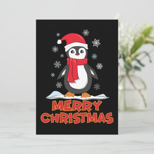Merry Christmas Cute Penguin (Standing Front)