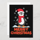 Merry Christmas Cute Penguin (Front/Back)