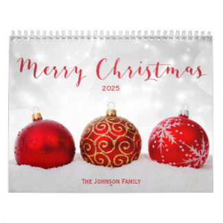 Merry Christmas Cute Photo Calendar 2025