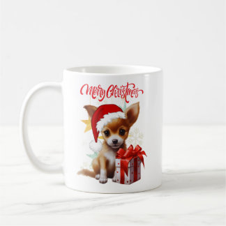 Merry Christmas - Cute Puppy - Coffee Mug