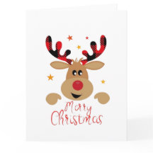 Merry Christmas Cute Reindeer