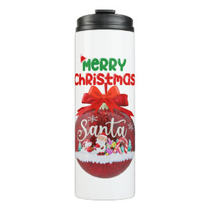 Merry christmas cute santaclaus gift for friends a thermal tumbler