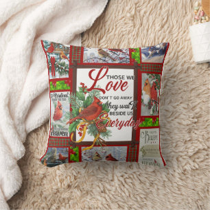 Merry Christmas Cutest Cardinal Bird Lovers Xmas  Throw Pillow