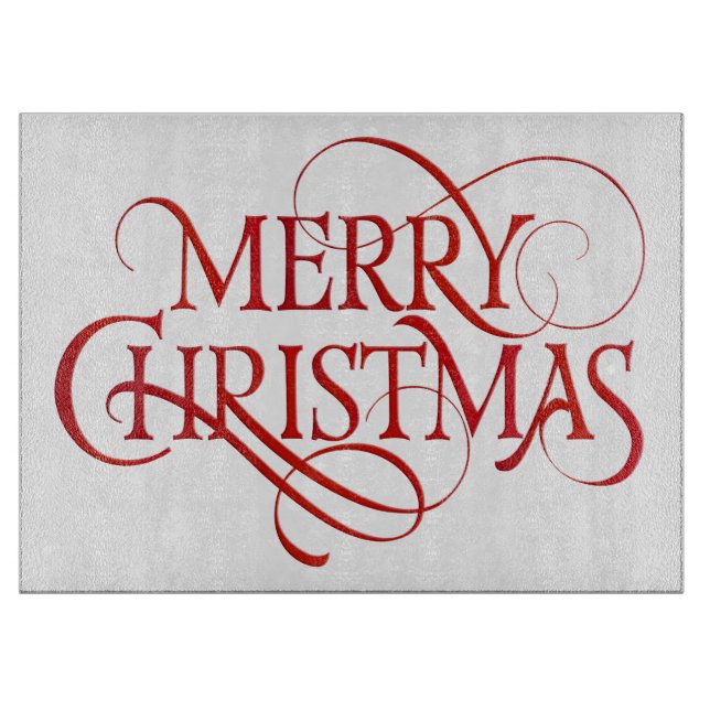 Merry Christmas Cutting Board (Front)