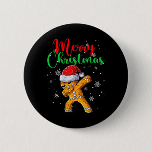 Merry Christmas Dab Gingerbread Xmas Christmas Coo Button