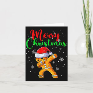 Merry Christmas Dab Gingerbread Xmas Christmas Coo Card