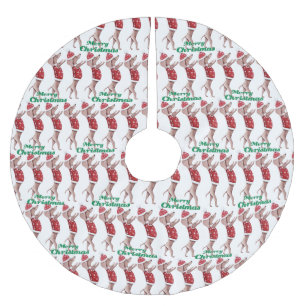 Merry Christmas Dachshund Christmas Tree Skirt