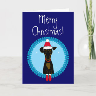 Merry Christmas Dachshund Holiday Card