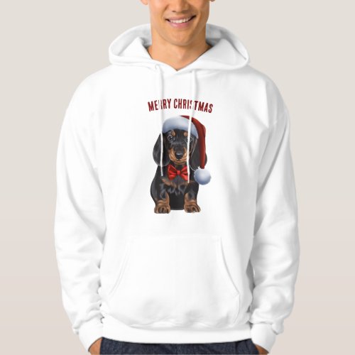 Merry Christmas Dachshund Hoodie