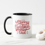 Merry Christmas Dad Family Photo Mug at Zazzle