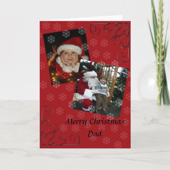 Merry Christmas dad Holiday Card (Front)