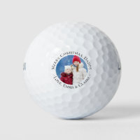 Merry Christmas Daddy Custom Photo Golf Balls