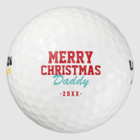 Merry Christmas Daddy Golf Balls