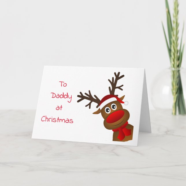**MERRY CHRISTMAS DADDY** in SERVICE! Card (Front)