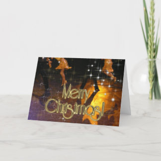 Merry Christmas Dancers PERSONALIZED Holiday Card