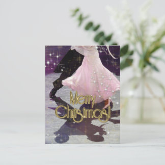 Merry Christmas Dancers Postcard