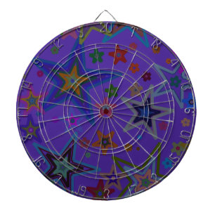 Merry Christmas Dark Purple, Stars Heaven Star Dart Board