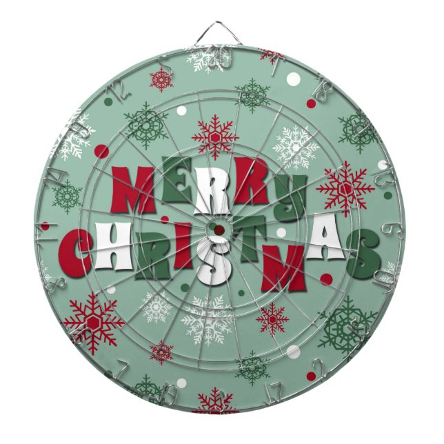 Merry Christmas Dart Board (Front)
