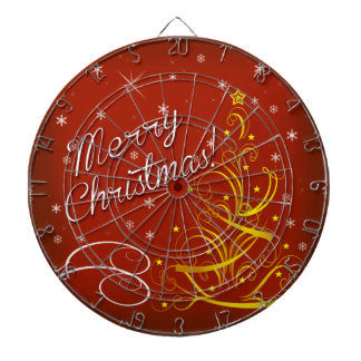 Merry Christmas Dartboard With Darts