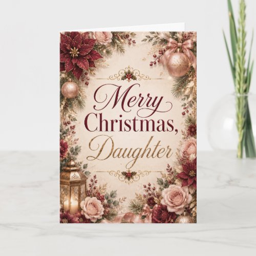Merry Christmas Daughter Card