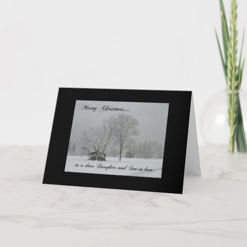 Merry Christmas daughterson_in_law_Winter Scene Holiday Card