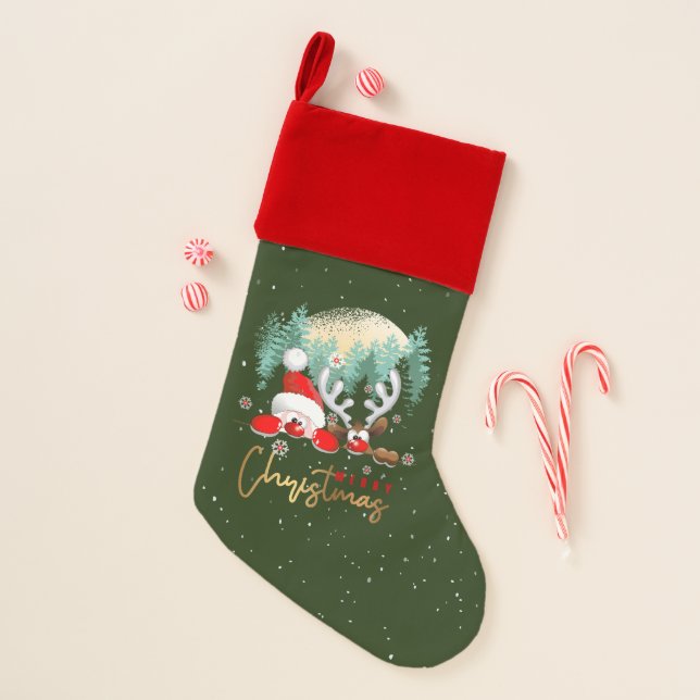Merry Christmas Day | Velvet Lined Premium Stocking (Front)