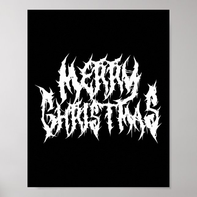 Merry Christmas. Death Metal  Poster (Front)
