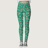 Mickey Mouse, Colorful Repeating Logo Leggings