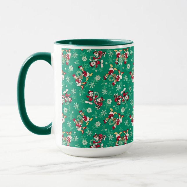 Merry Christmas | Deck the Halls Mickey & Donald Mug (Left)