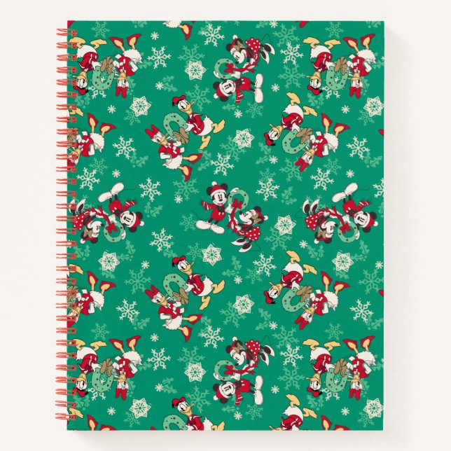 Merry Christmas | Deck the Halls Mickey & Donald Notebook (Front)