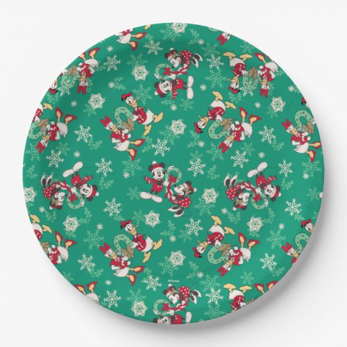 Merry Christmas  Deck the Halls Mickey  Donald Paper Plates