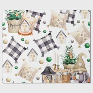 Merry Christmas Decoration Gnome Wrapping Paper
