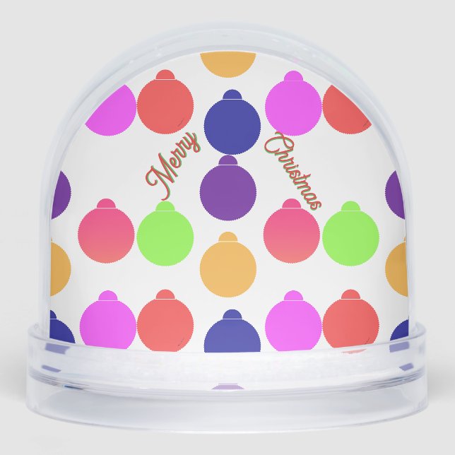 Merry Christmas Decorations  Snow Globe (Front)