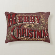 Merry Christmas Decorative Accent Pillow