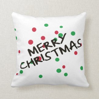 Merry Christmas Decorative Christmas Pillow