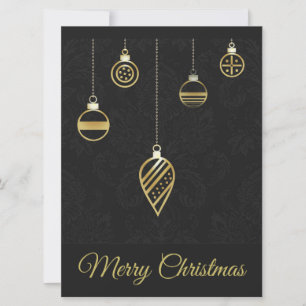 Merry Christmas Decorative Gold Geometry