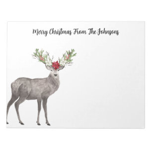 Merry Christmas Deer Notepad