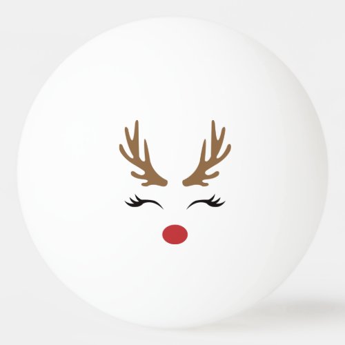 Merry Christmas Deer Ping Pong Ball
