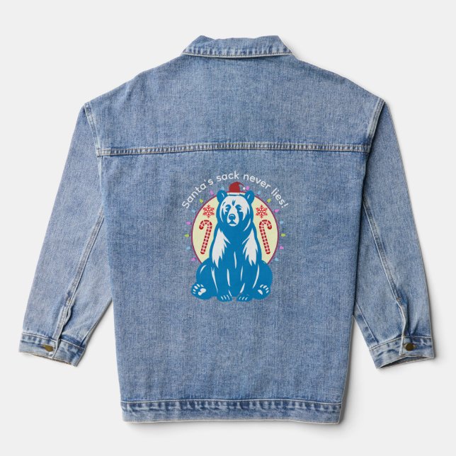 Merry Christmas Denim Jacket (Back)