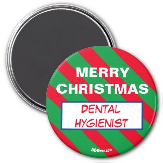 MERRY CHRISTMAS Dental Hygienist magnet