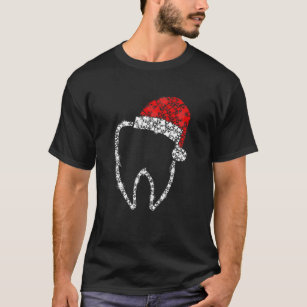 Merry Christmas Dentist Dental Tooth Teeth Santa H T-Shirt