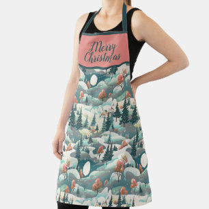 MERRY CHRISTMAS DESIGN APRON