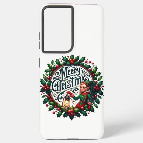Merry Christmas design Funny Gift for Xmas Lovers Samsung Galaxy S21 Ultra Case