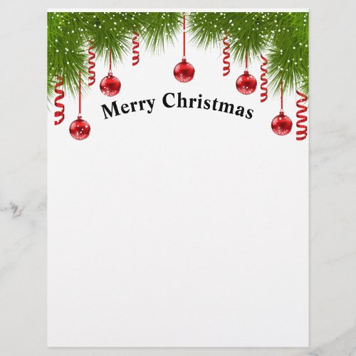 Merry Christmas design Letterhead