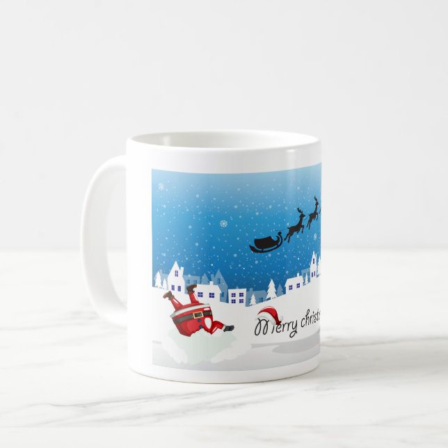 merry christmas designed mug (Front Left)