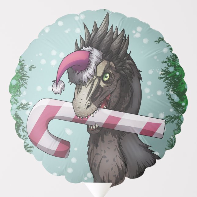 Merry Christmas Dinosaur  Balloon (Front)