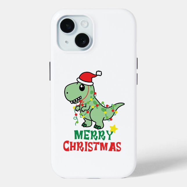merry christmas dinosaur Case-Mate iPhone case (Back)