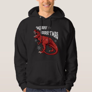 Merry Christmas Dinosaur Hoodie