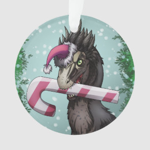 Merry Christmas Dinosaur  Ornament