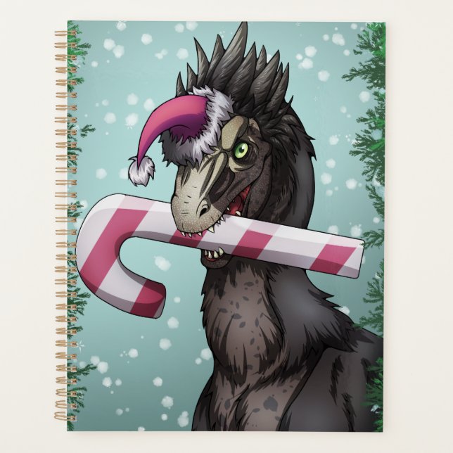Merry Christmas Dinosaur  Planner (Front)